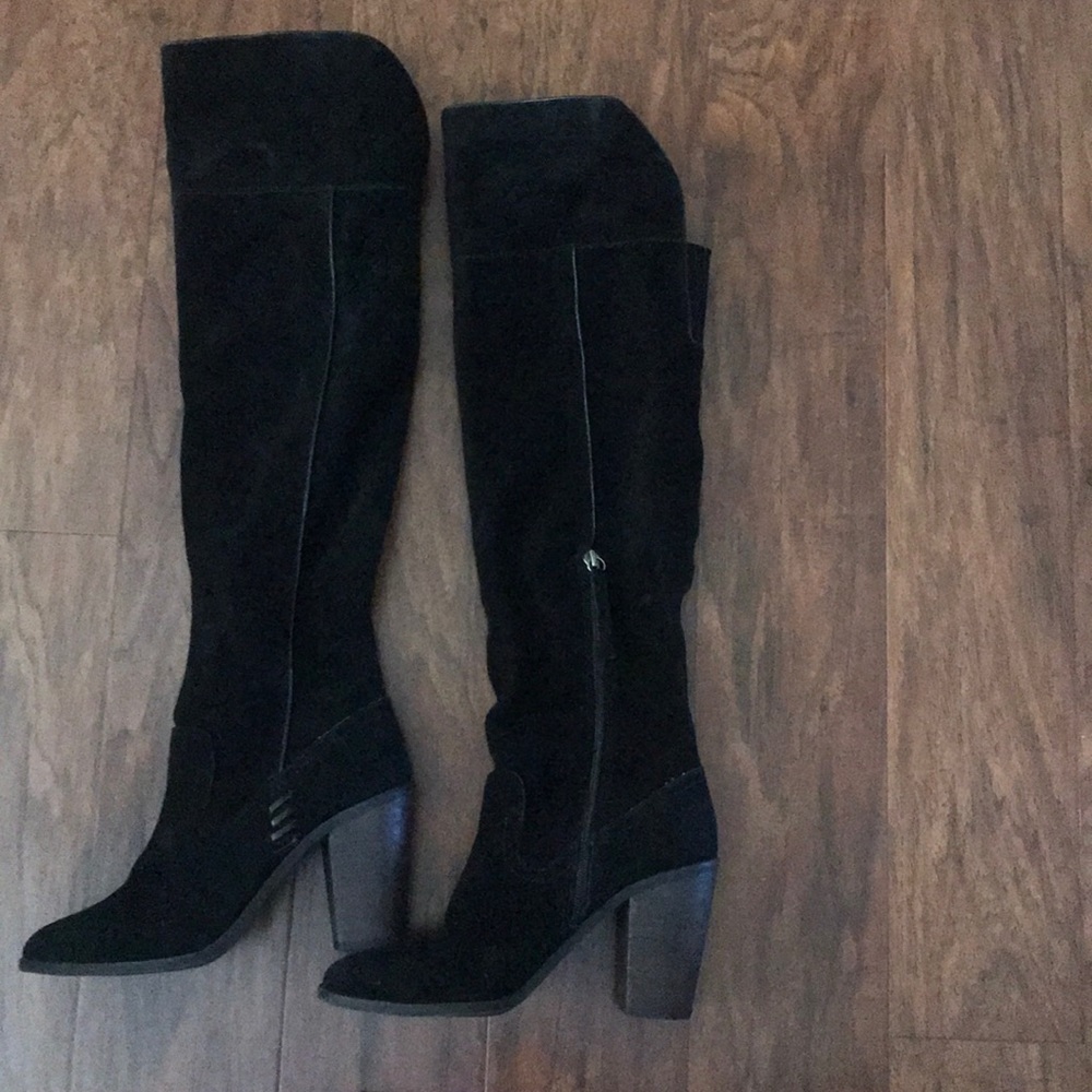 Dolce Vita Over the knee black suede boots